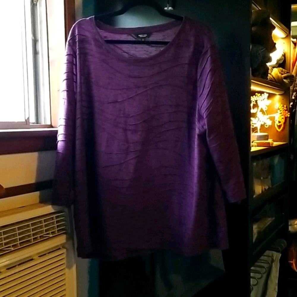 Purple 3/4 sleeve tunic